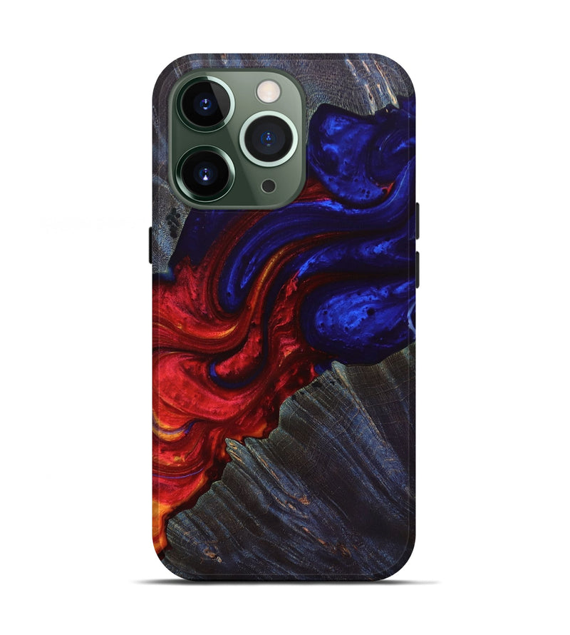 iPhone 13 Pro Wood+Resin Live Edge Phone Case - Olivia (Fire & Ice, 693353)
