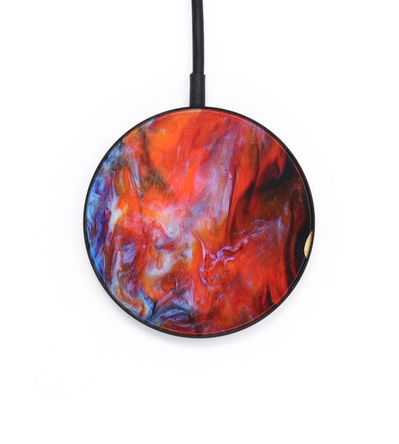 Circle Wood+Resin Wireless Charger - Sallie (Fire & Ice, 693366)