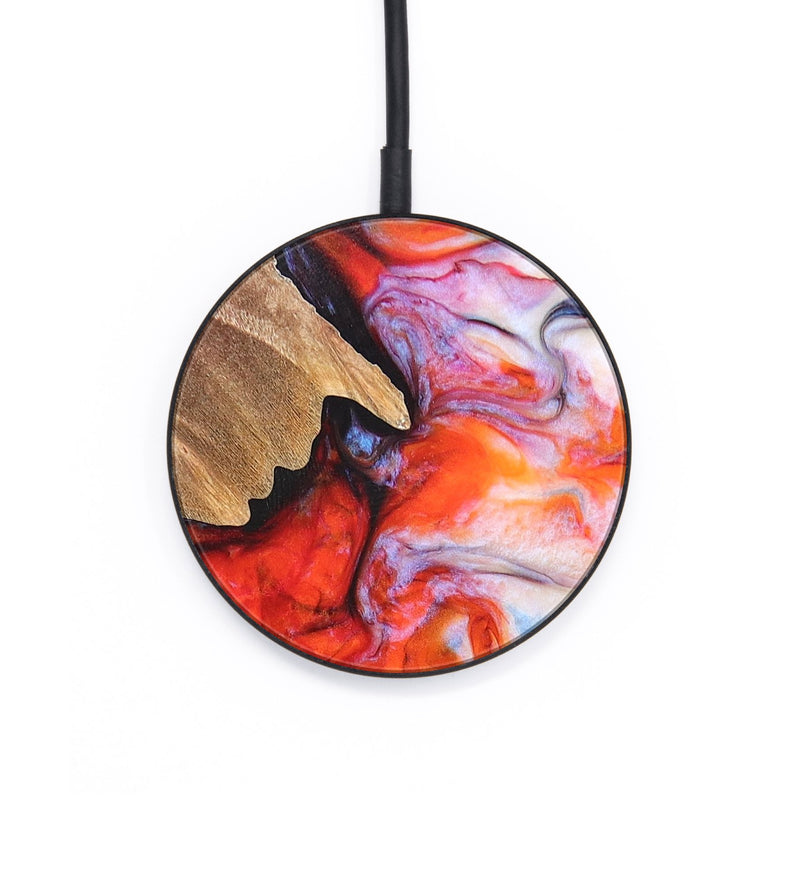 Circle Wood+Resin Wireless Charger - Alondra (Fire & Ice, 693367)