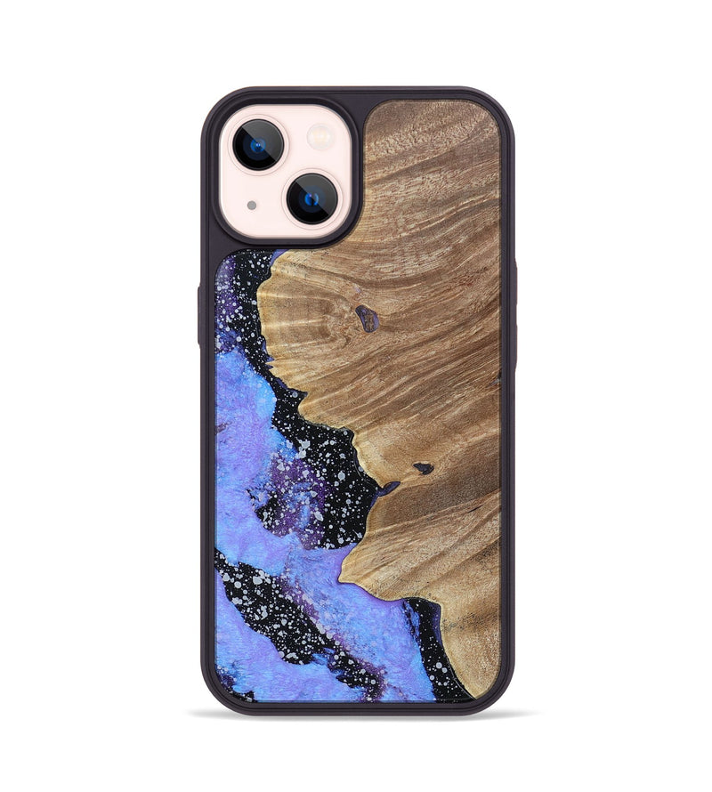 iPhone 14 Wood+Resin Phone Case - Aubrey (Cosmos, 693386)