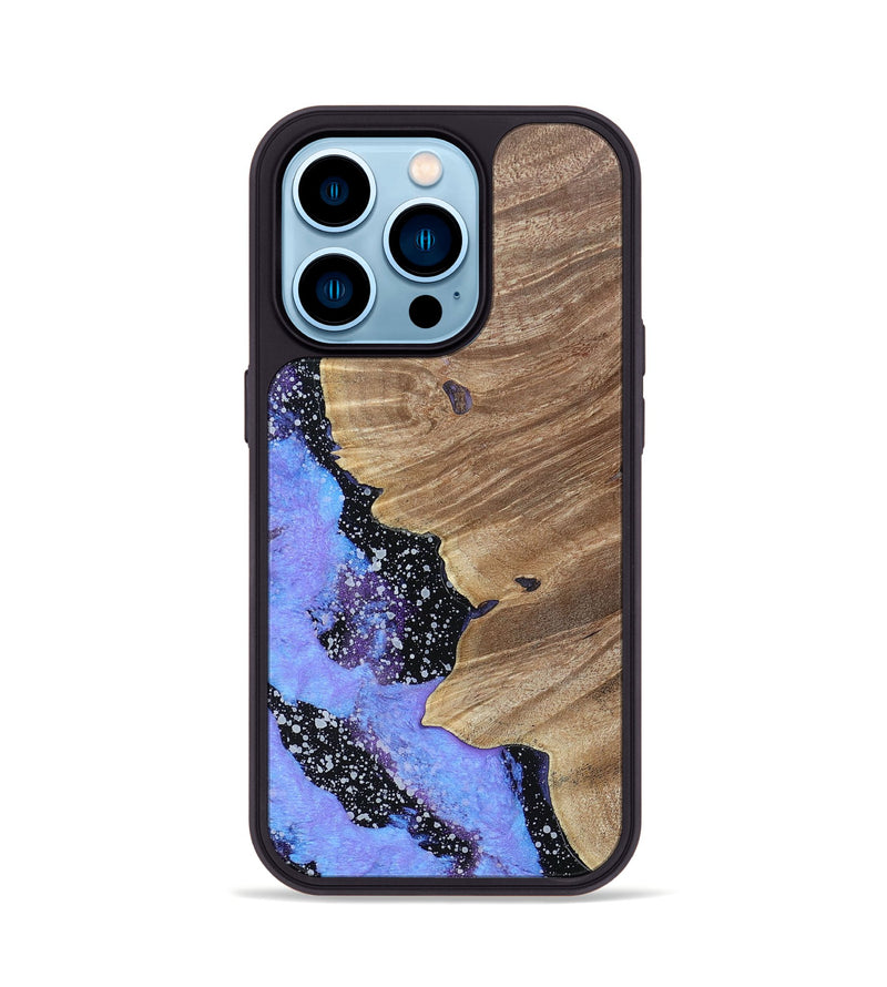 iPhone 14 Pro Wood+Resin Phone Case - Aubrey (Cosmos, 693386)
