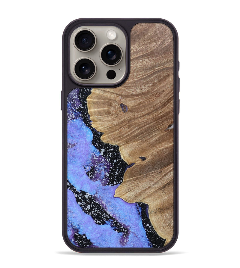 iPhone 15 Pro Max Wood+Resin Phone Case - Aubrey (Cosmos, 693386)