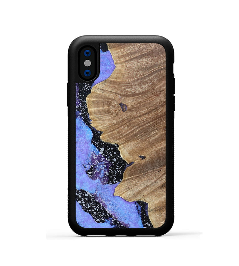 iPhone Xs Wood+Resin Phone Case - Aubrey (Cosmos, 693386)