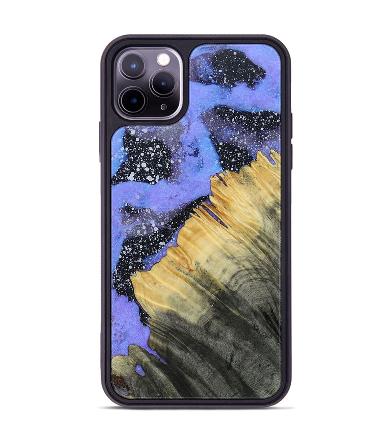 iPhone 11 Pro Max Wood+Resin Phone Case - Baylee (Cosmos, 693400)