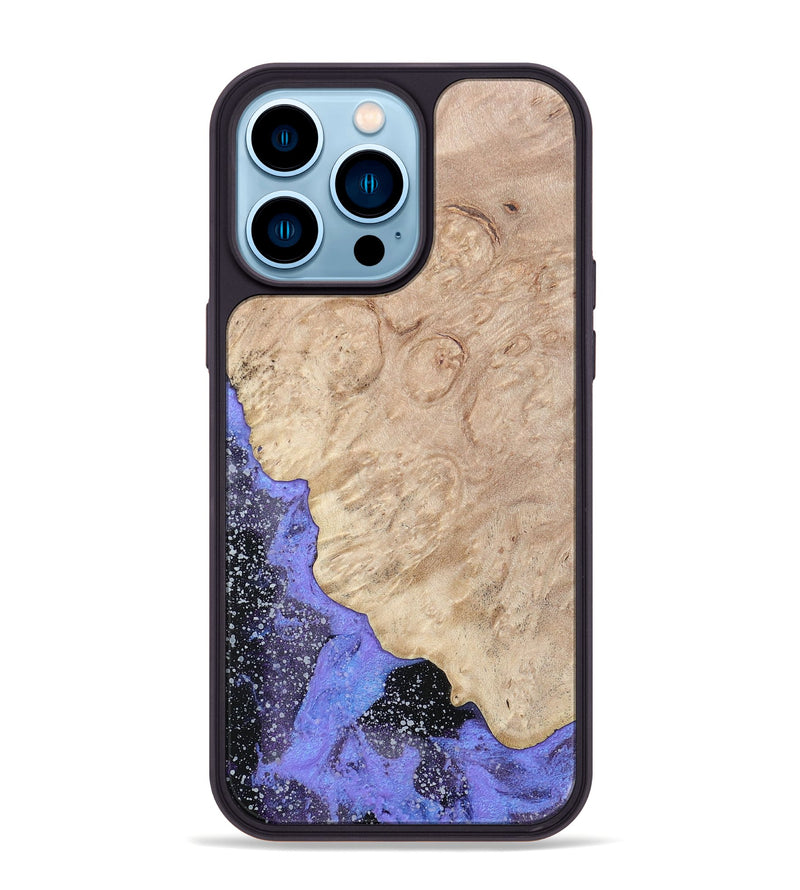 iPhone 14 Pro Max Wood+Resin Phone Case - Tara (Cosmos, 693402)