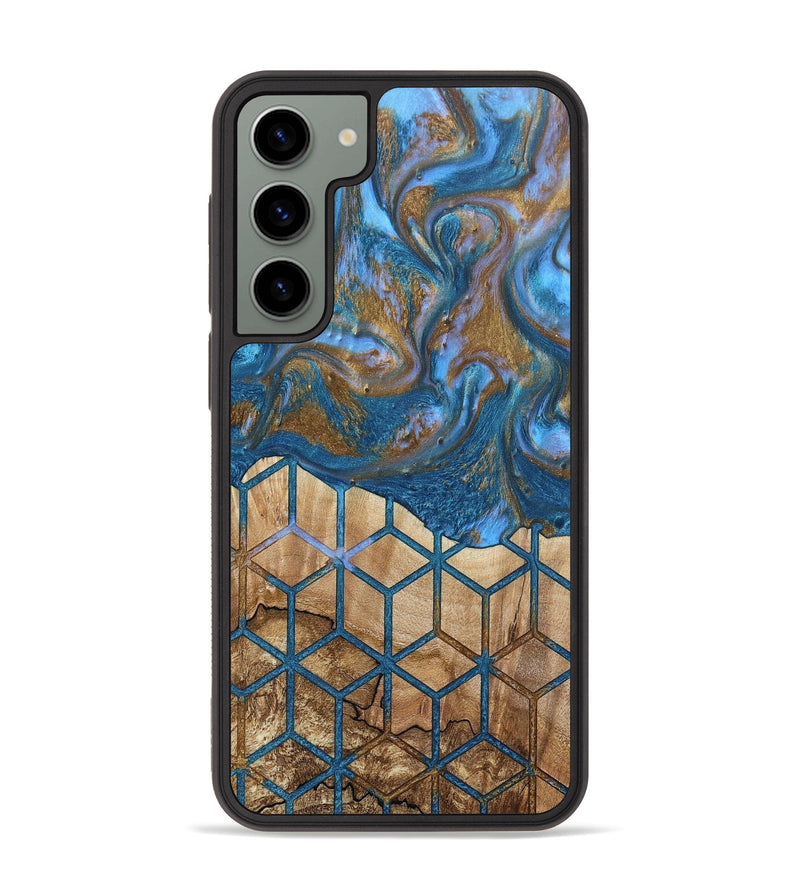 Galaxy S23 Plus Wood+Resin Phone Case - Hailee (Pattern, 693424)