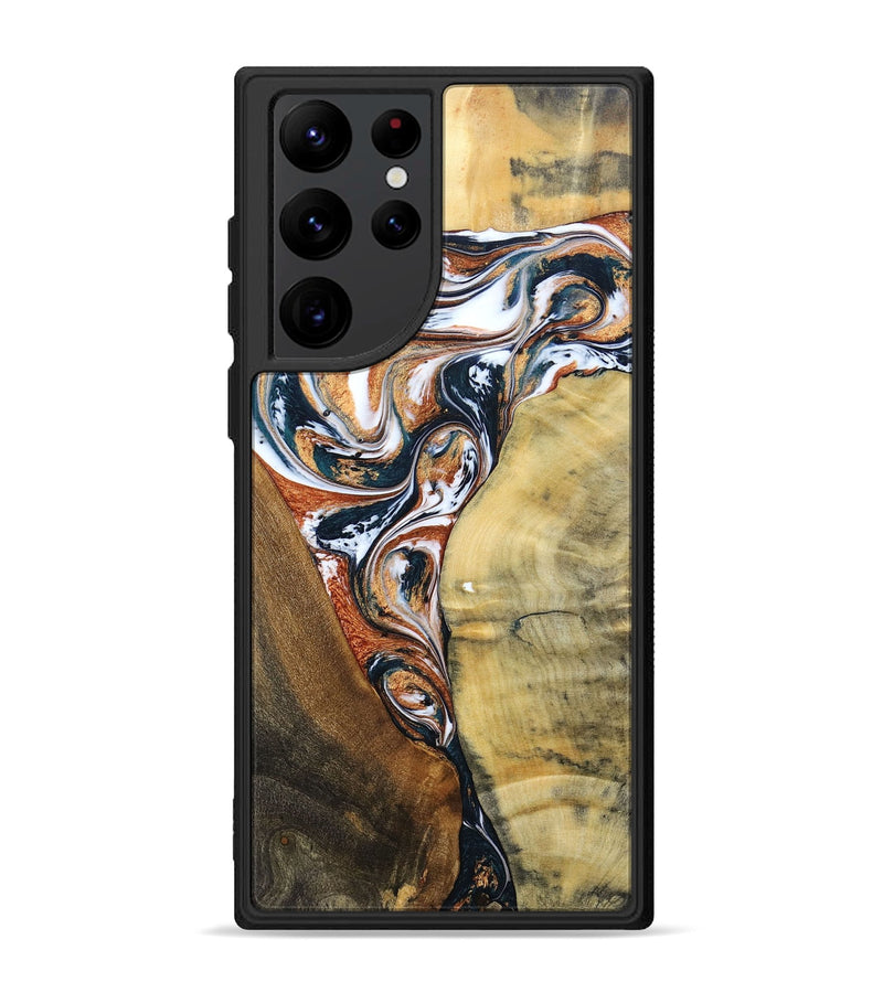 Galaxy S22 Ultra Wood+Resin Phone Case - Fabian (Mosaic, 693455)