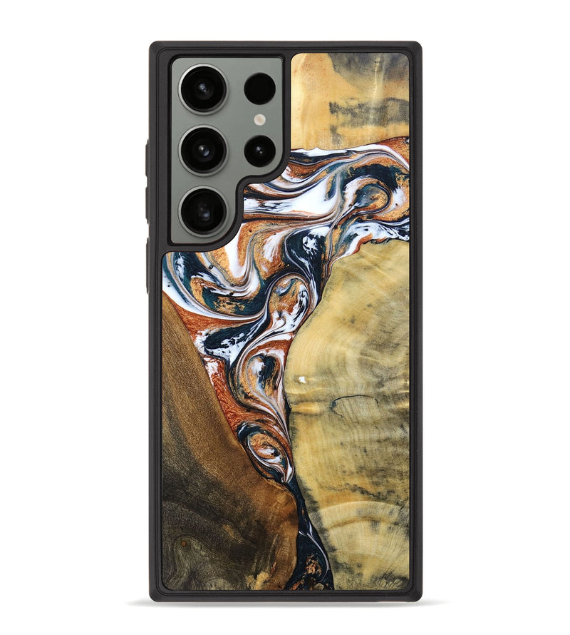 Galaxy S23 Ultra Wood+Resin Phone Case - Fabian (Mosaic, 693455)