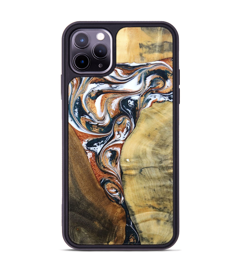 iPhone 11 Pro Max Wood+Resin Phone Case - Fabian (Mosaic, 693455)