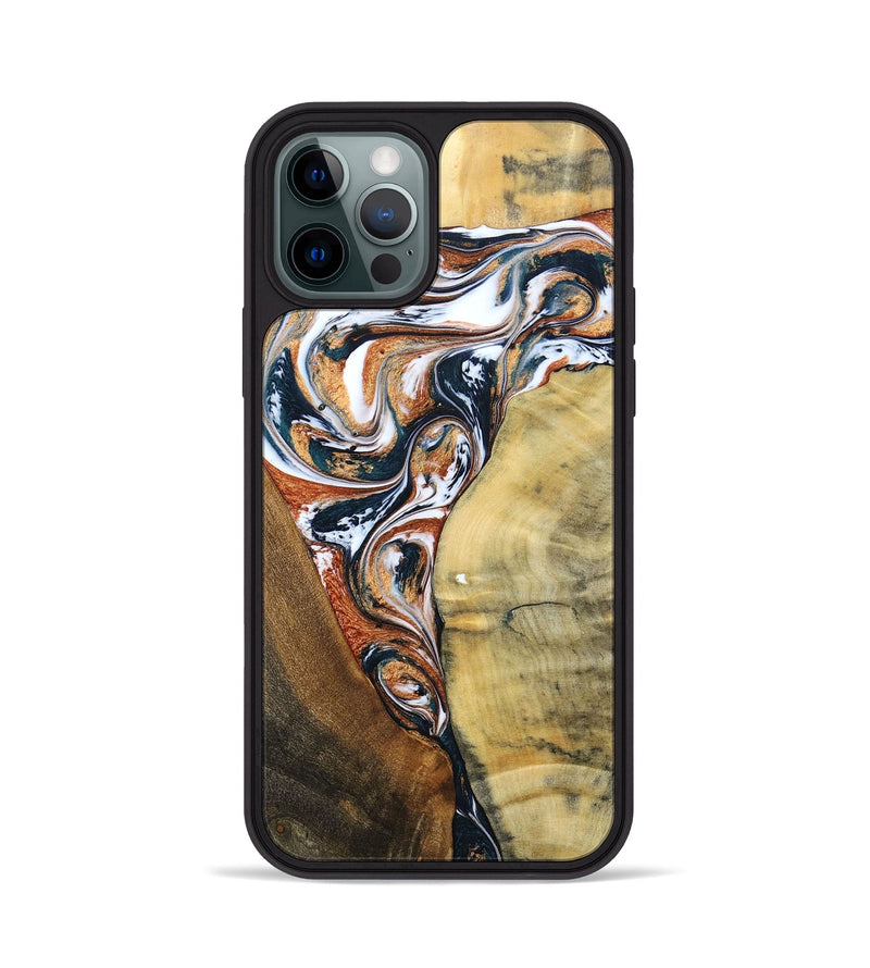 iPhone 12 Pro Wood+Resin Phone Case - Fabian (Mosaic, 693455)
