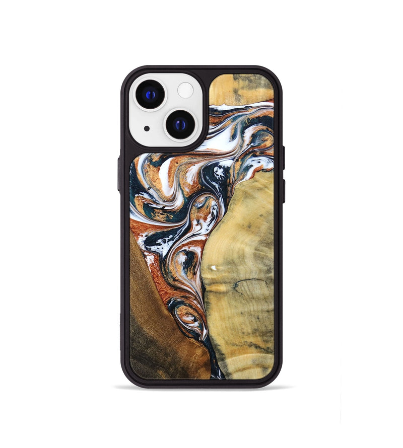 iPhone 13 mini Wood+Resin Phone Case - Fabian (Mosaic, 693455)