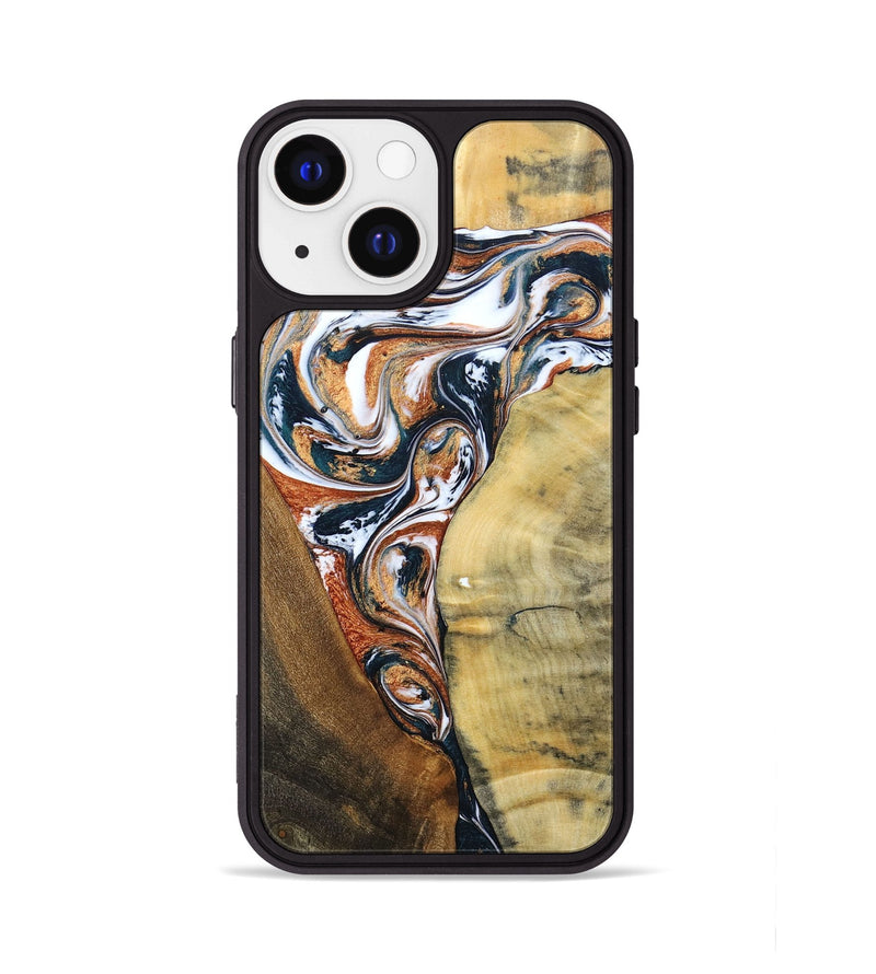 iPhone 13 Wood+Resin Phone Case - Fabian (Mosaic, 693455)