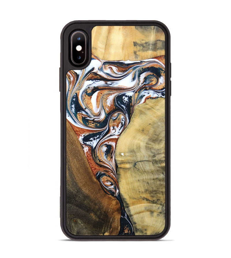 iPhone Xs Max Wood+Resin Phone Case - Fabian (Mosaic, 693455)