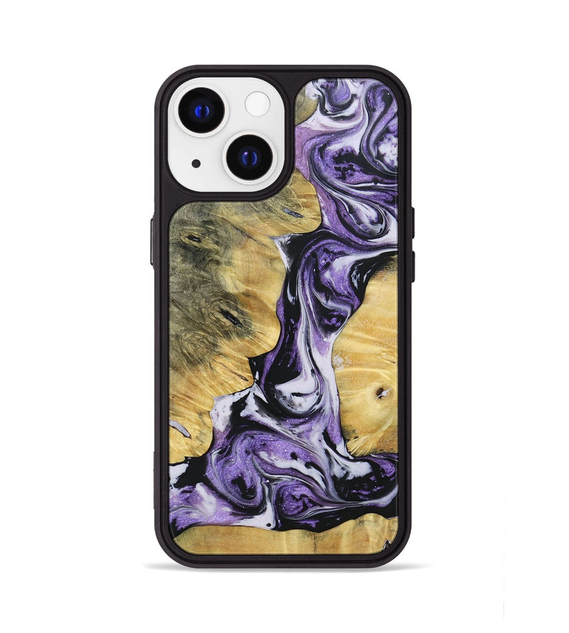 iPhone 13 Wood+Resin Phone Case - Aitana (Mosaic, 693458)
