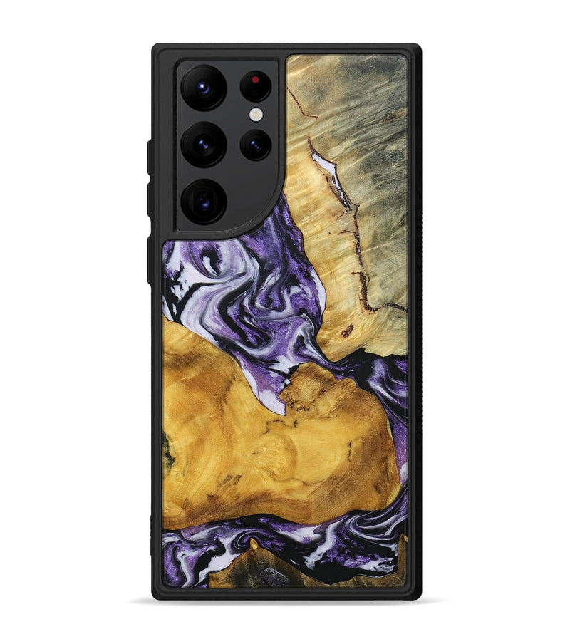 Galaxy S22 Ultra Wood+Resin Phone Case - Corbin (Mosaic, 693466)