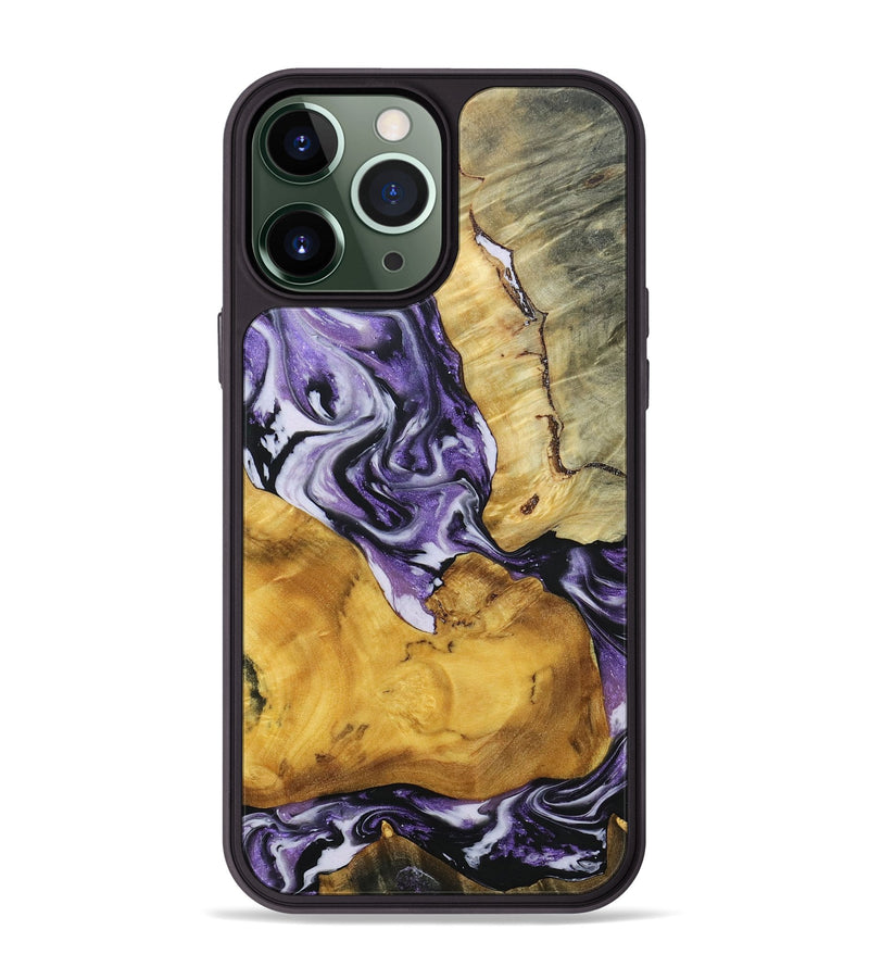 iPhone 13 Pro Max Wood+Resin Phone Case - Corbin (Mosaic, 693466)