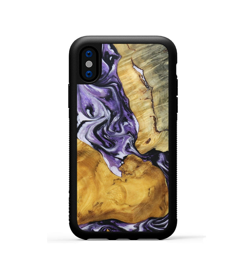 iPhone Xs Wood+Resin Phone Case - Corbin (Mosaic, 693466)