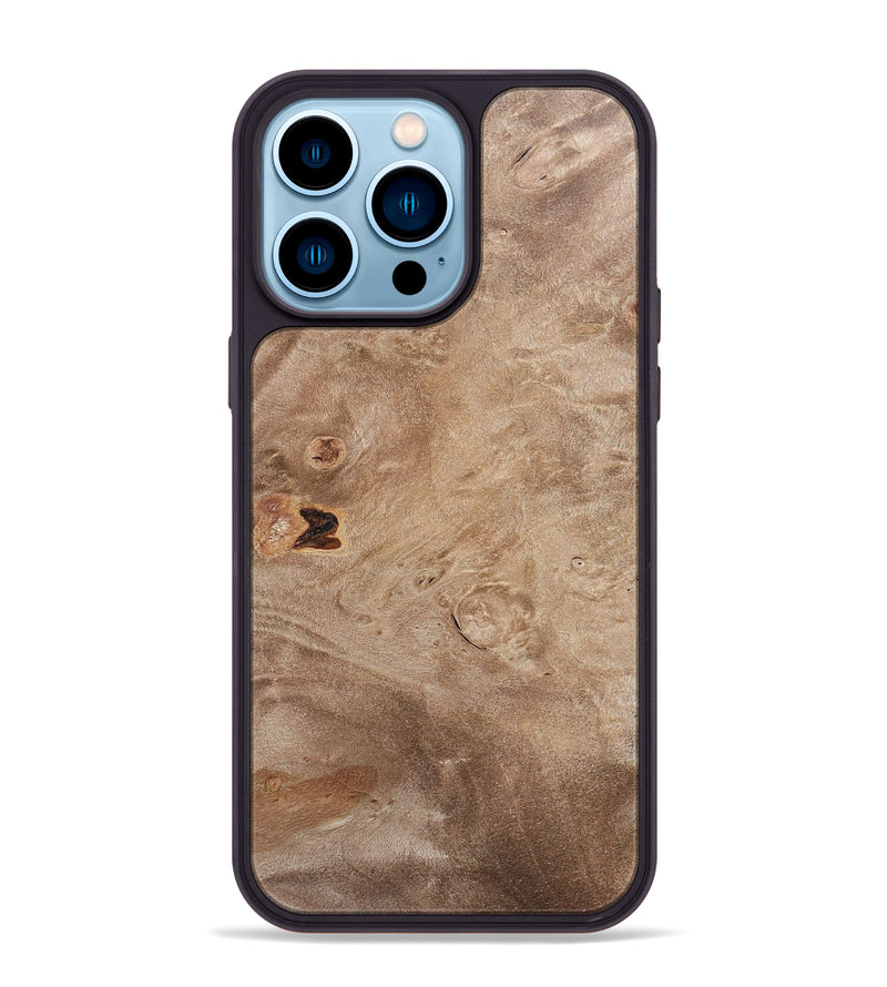 iPhone 14 Pro Max Wood+Resin Phone Case - Annabelle (Wood Burl, 693499)