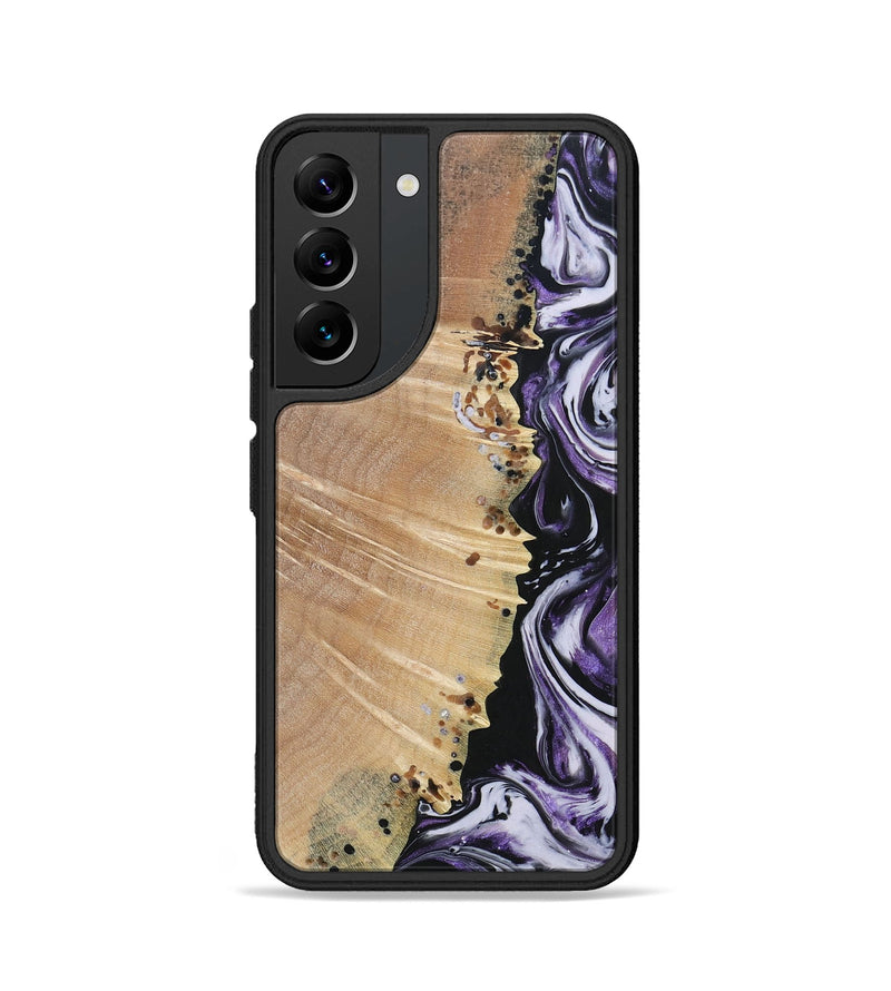 Galaxy S22 Wood+Resin Phone Case - Raquel (Purple, 693532)