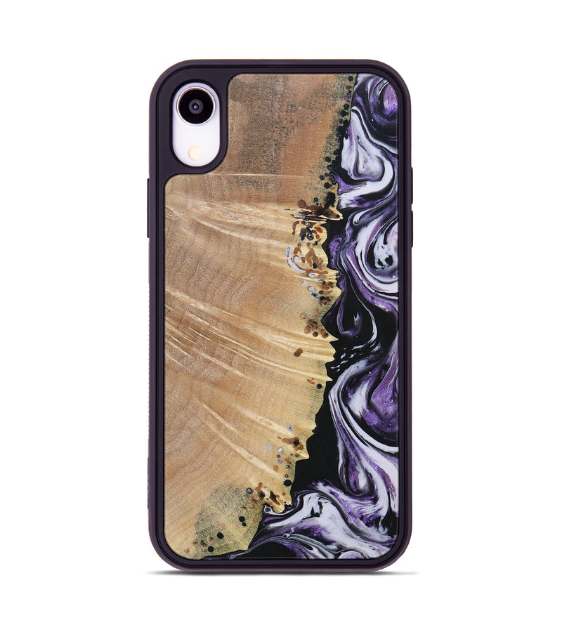 iPhone Xr Wood+Resin Phone Case - Raquel (Purple, 693532)