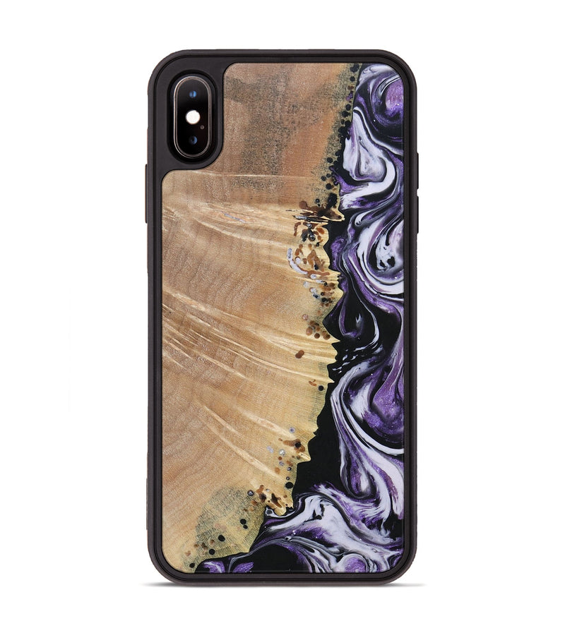 iPhone Xs Max Wood+Resin Phone Case - Raquel (Purple, 693532)