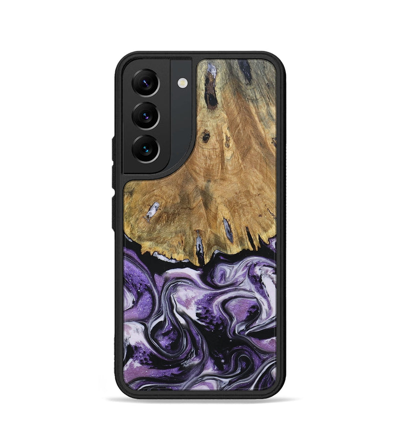 Galaxy S22 Wood+Resin Phone Case - Marlee (Purple, 693544)