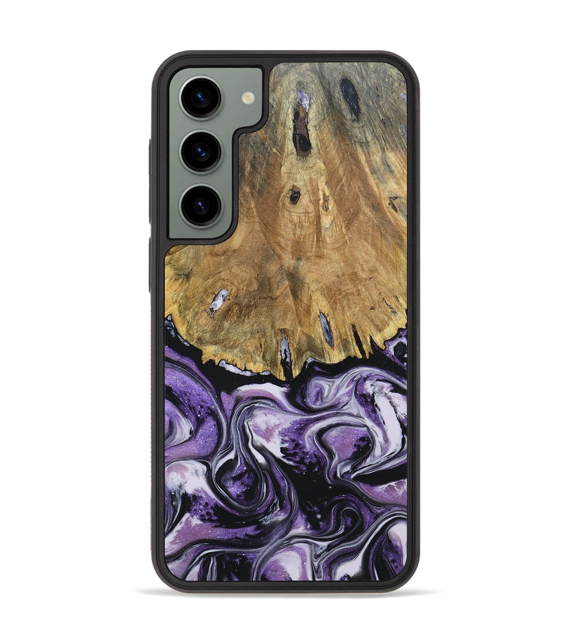 Galaxy S23 Plus Wood+Resin Phone Case - Marlee (Purple, 693544)