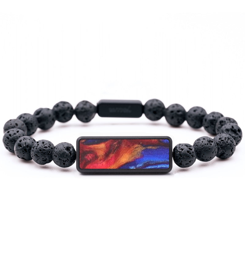 Lava Bead ResinArt Bracelet - Yasmin (Fire & Ice, 693619)