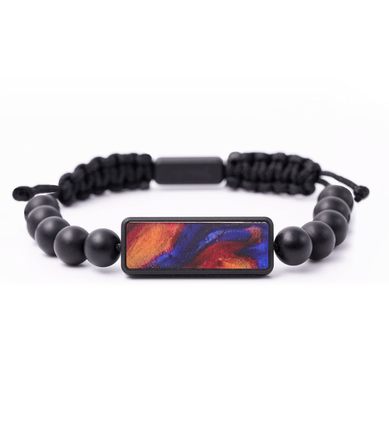 Onyx Bead ResinArt Bracelet - Dylan (Fire & Ice, 693620)