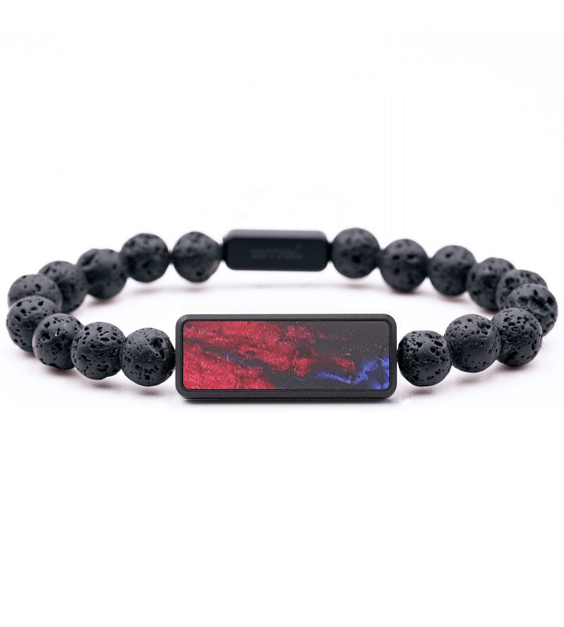 Lava Bead ResinArt Bracelet - Emely (Fire & Ice, 693623)