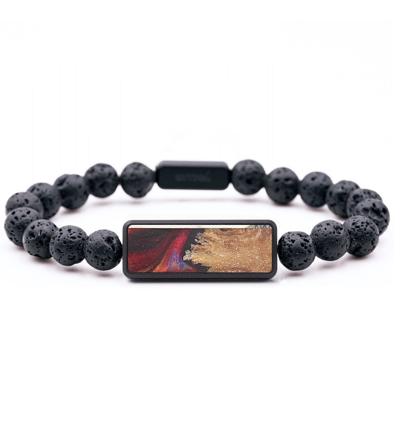 Lava Bead Wood+Resin Bracelet - Winter (Fire & Ice, 693630)