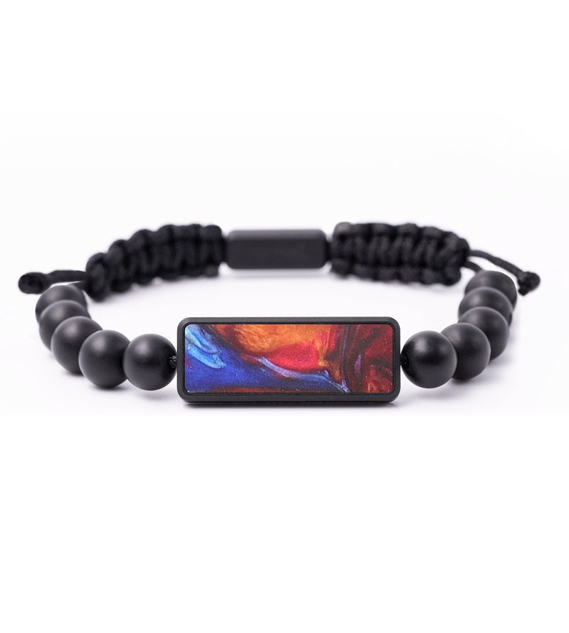 Onyx Bead ResinArt Bracelet - Bennie (Fire & Ice, 693640)