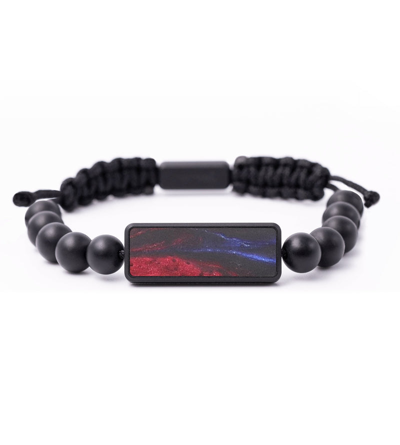 Onyx Bead Wood+Resin Bracelet - Alton (Fire & Ice, 693643)
