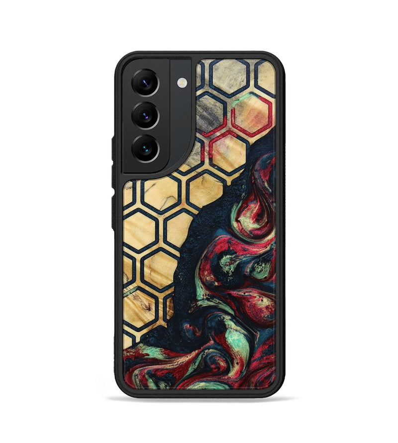 Galaxy S22 Wood+Resin Phone Case - Darlene (Pattern, 693679)