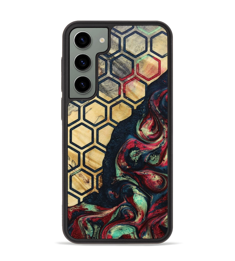 Galaxy S23 Plus Wood+Resin Phone Case - Darlene (Pattern, 693679)