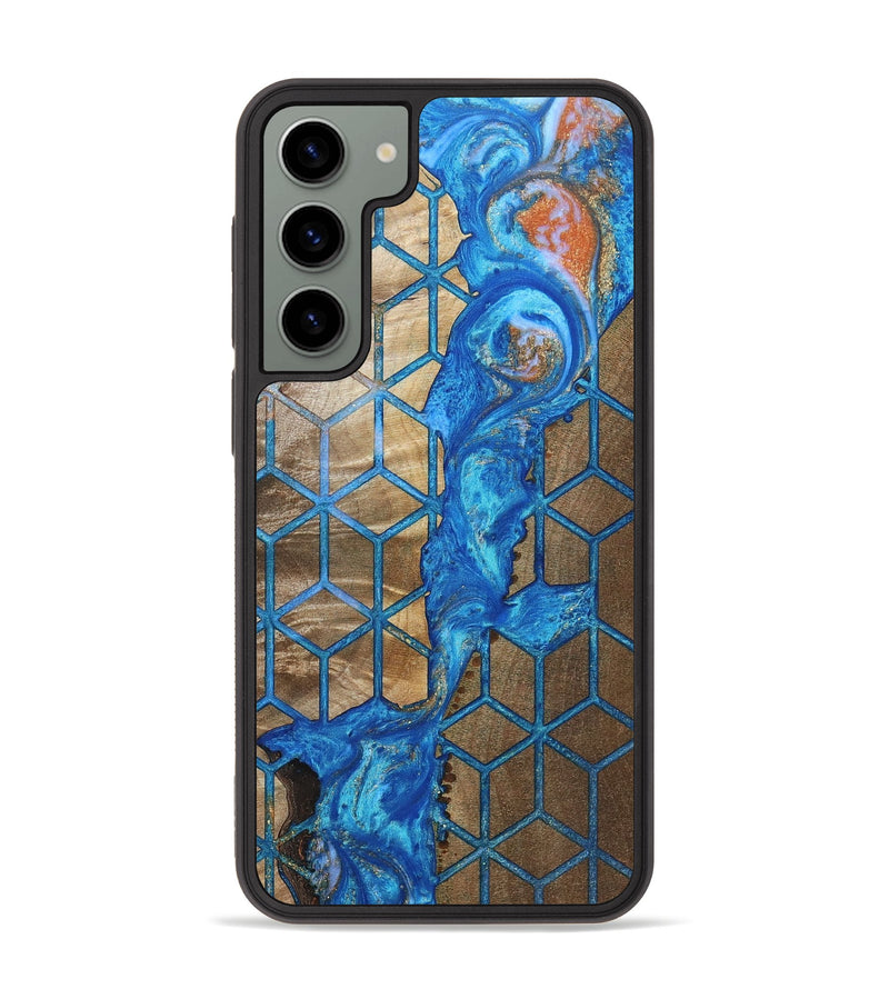Galaxy S23 Plus Wood+Resin Phone Case - Terrance (Pattern, 693680)
