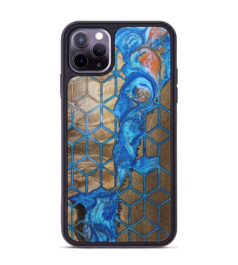 iPhone 11 Pro Max Wood+Resin Phone Case - Terrance (Pattern, 693680)