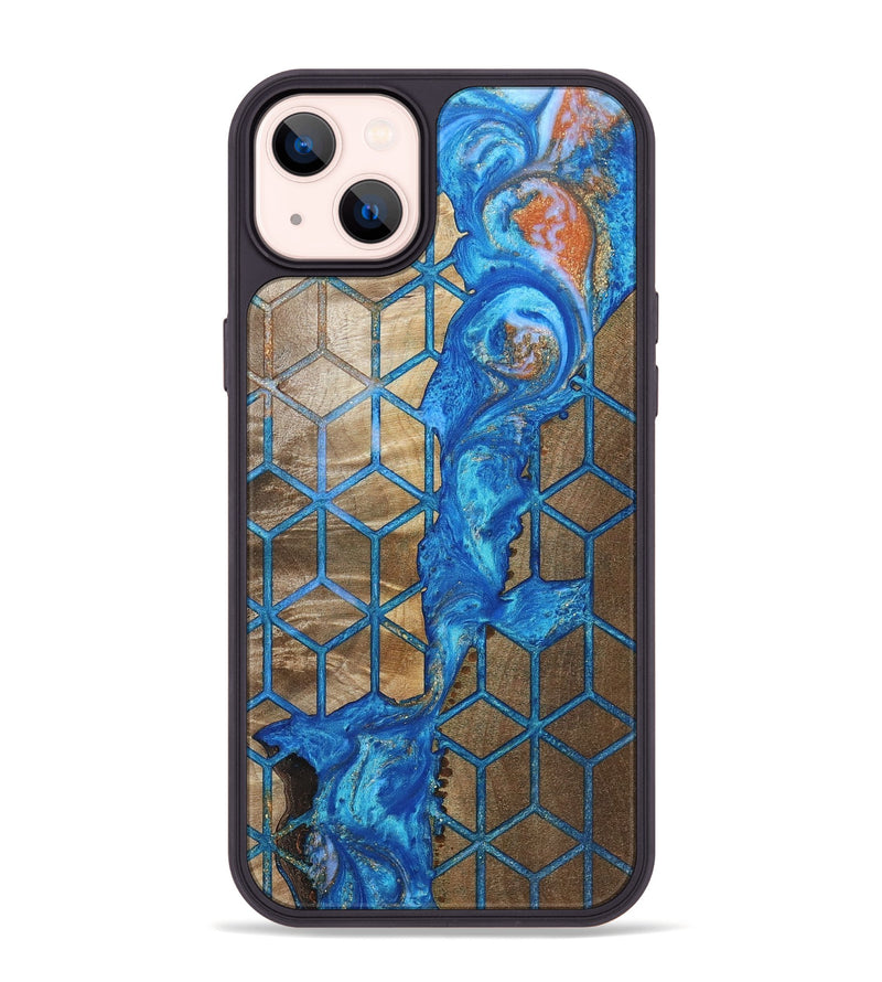iPhone 14 Plus Wood+Resin Phone Case - Terrance (Pattern, 693680)