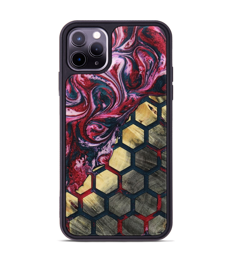iPhone 11 Pro Max Wood+Resin Phone Case - Laurie (Pattern, 693681)