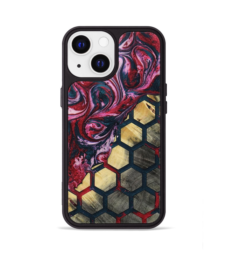 iPhone 13 Wood+Resin Phone Case - Laurie (Pattern, 693681)