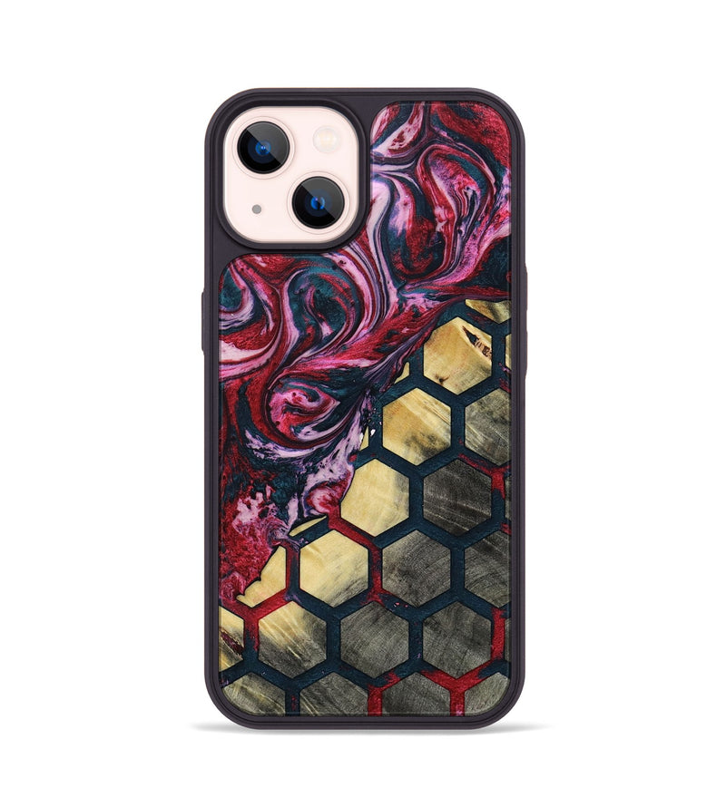 iPhone 14 Wood+Resin Phone Case - Laurie (Pattern, 693681)
