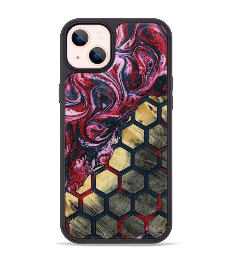 iPhone 14 Plus Wood+Resin Phone Case - Laurie (Pattern, 693681)
