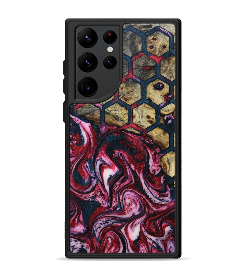 Galaxy S22 Ultra Wood+Resin Phone Case - Jeremiah (Pattern, 693685)