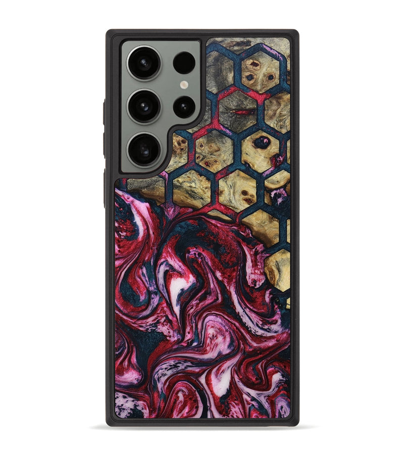 Galaxy S23 Ultra Wood+Resin Phone Case - Jeremiah (Pattern, 693685)