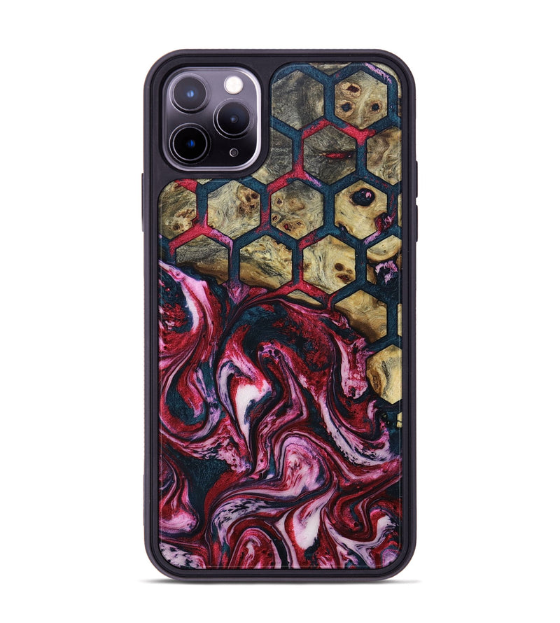 iPhone 11 Pro Max Wood+Resin Phone Case - Jeremiah (Pattern, 693685)