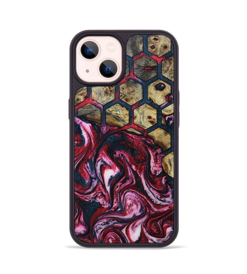 iPhone 14 Wood+Resin Phone Case - Jeremiah (Pattern, 693685)