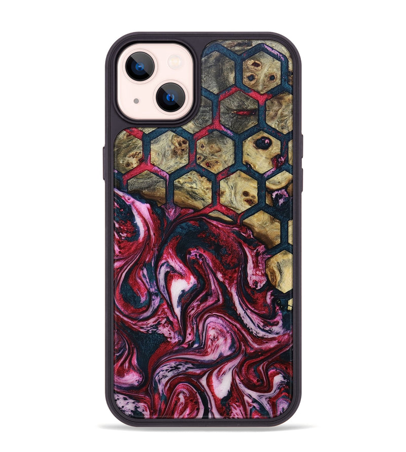 iPhone 14 Plus Wood+Resin Phone Case - Jeremiah (Pattern, 693685)