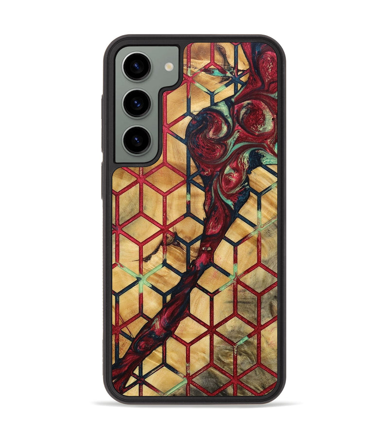 Galaxy S23 Plus Wood+Resin Phone Case - Gwendolyn (Pattern, 693686)