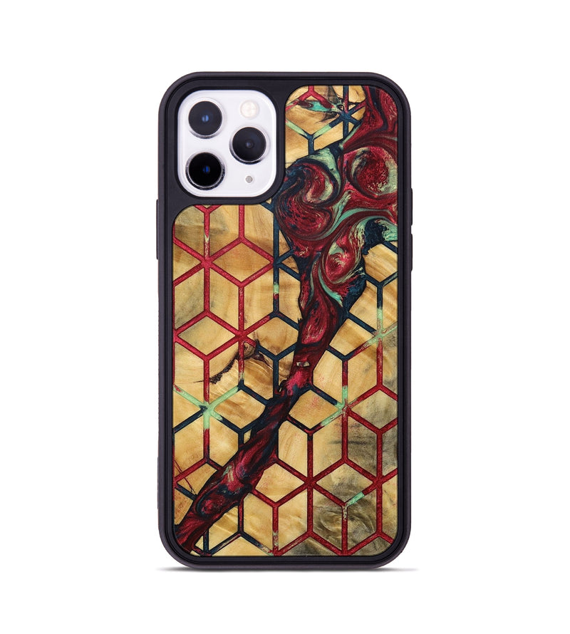 iPhone 11 Pro Wood+Resin Phone Case - Gwendolyn (Pattern, 693686)