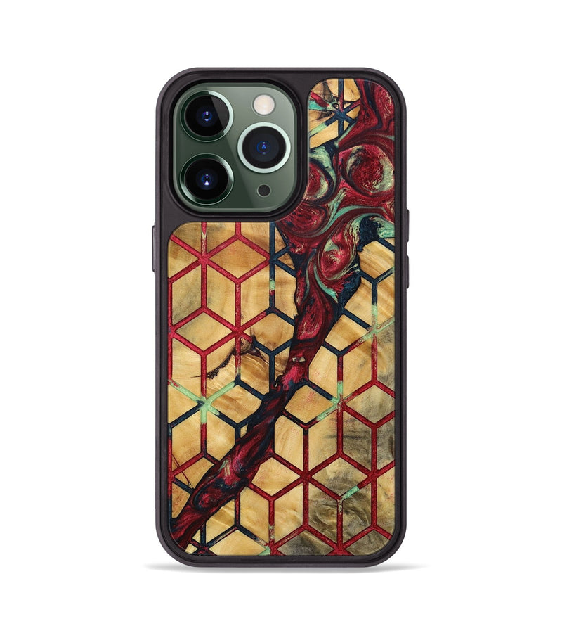 iPhone 13 Pro Wood+Resin Phone Case - Gwendolyn (Pattern, 693686)